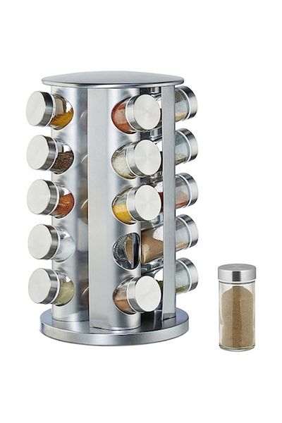 Bohmann Spice Rack, Bohmann, 20 pieces, Stainless Steel, Silver