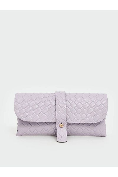 LC Waikiki Lcw Accessories Lilac Leather Look Crocodile Patterned Women's Wallet