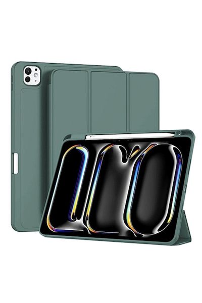 Petite Tuds Husa Cu Grad Ridicat de Protectie pentru iPad Pro 11 2024, Petite Tuds, Flex Trifold, S24, TPU, Gree