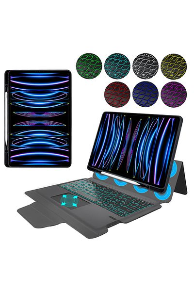 Petite Tuds Protective Case with Keyboard for iPad Pro 12.9 2018/2020/2021/2022/Air 13 2024, Tuds Armor, KeyTab