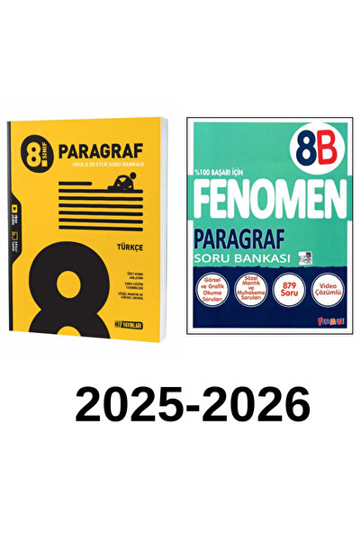Strateji Yayınları HIZ 8.SINIF PARAGRAF + FENOMEN 8B PARAGRAF SET