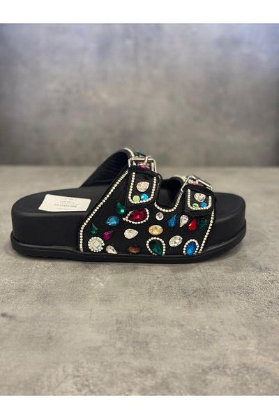 Zeyn Slippers Hand Made Genuine Leather Natural Stone Look
