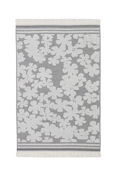 LC Waikiki Πετσέτα προσώπου LCW HOME Ecru με λουλούδια 50x80 cm