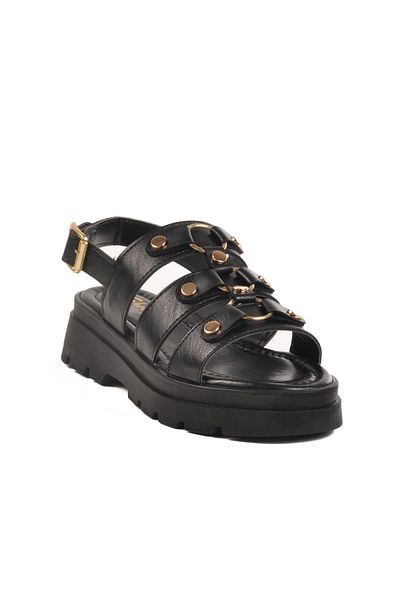 WALKWAY Black Women's Sandals T-007