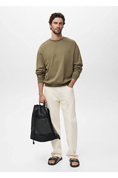 MANGO Man %100 pamuklu relaxed fit sweatshirt