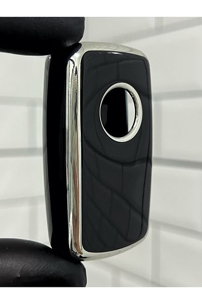BARKAS ELEKTRONİK Volkswagen Passat Jetta Golf Polo Caddy Scirocco Transporter Tiguan Key Case Cover Black Silver