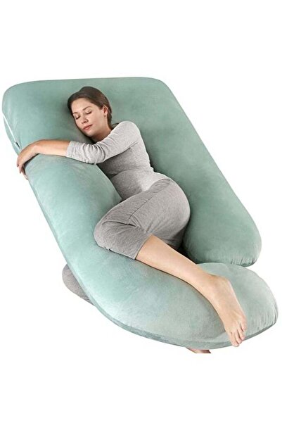molody G-Shaped Pregnancy and Breastfeeding Pillow with Removable Velvet Cover
