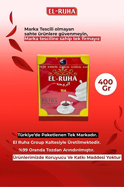 KERVAN İSOT SARAYI El-Ruha 400 gr. Çay %100 İthal Siyah Çay