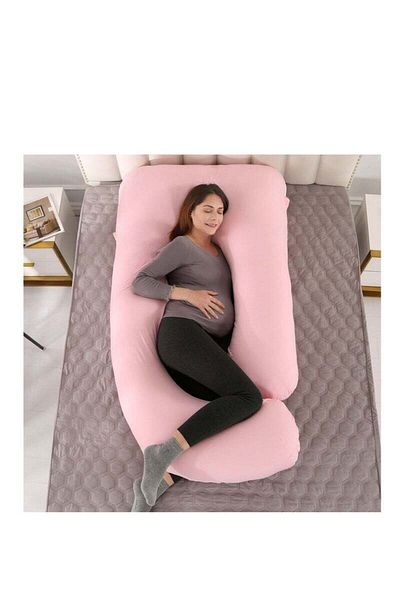 molody G-Shaped Pregnancy and Breastfeeding Pillow with Removable Velvet Cover
