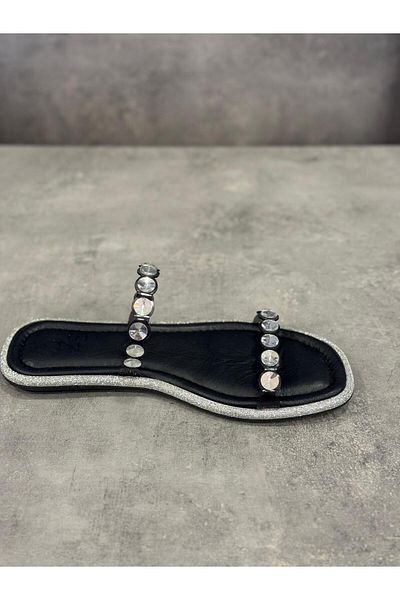 Zeyn Slippers Hand Made Genuine Leather Natural Stone Look