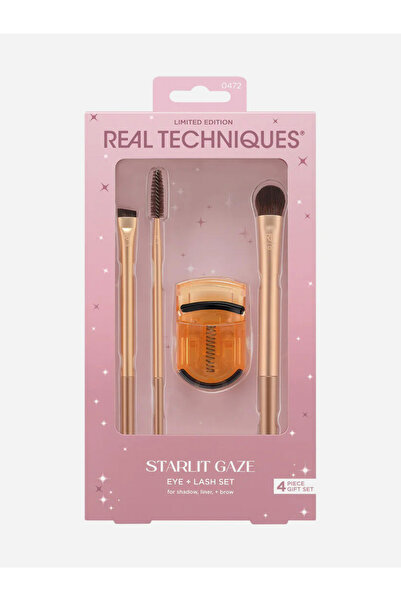 Real Techniques مجموعة هدايا ستارليت جايز للعين والرموش، مجموعة من 4 قطع