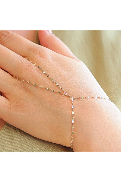 Üresinler Kuyumculuk 14 Ayar Altın Şahmeran El Üstü Bileklik