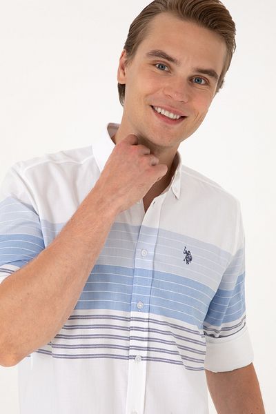 U.S. Polo Assn. Мъжка тъмносиня риза с дълъг ръкав 50300097-VR033