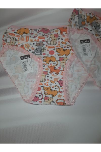 Butik Pink Edge Patterned Tutu Passion Bato Girl's 2-Pack Panties
