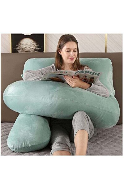 molody G-Shaped Pregnancy and Breastfeeding Pillow with Removable Velvet Cover