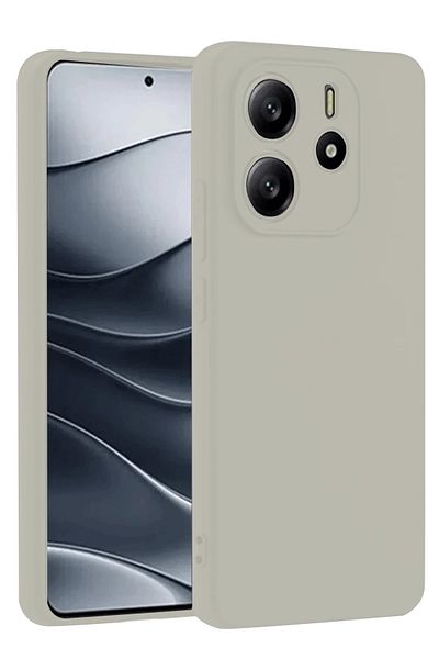 NewFace حافظة هاتف Xiaomi Redmi Note 14 4G من السيليكون الأول - كريمي SVLRS