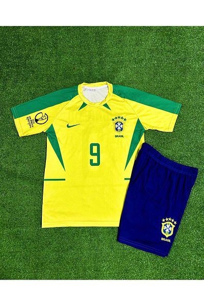 Armageddon Brazil 2002 World Cup Ronaldo Nazario Kids Jersey