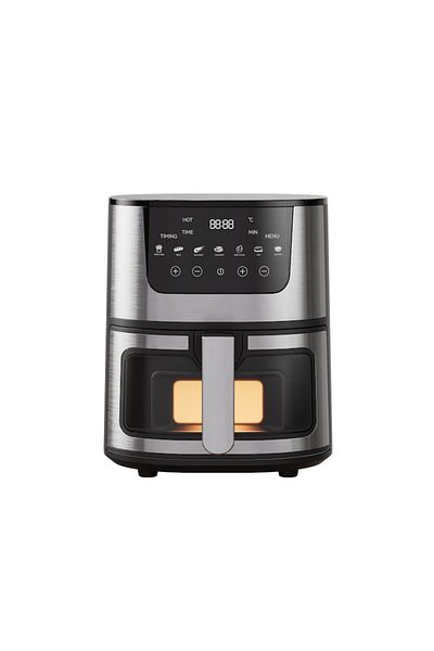 OEM Friteuza cu aer cald Zeivo, Air Fryer, 2400W, 5L, Afisaj Digital, 10 Programe, Gatire Sanatoasa, Cos