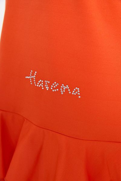Haşema Short Sleeve Orange Girl's 2 Piece Swimsuit Set 2821