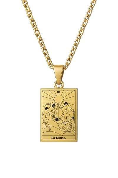 ArtinArt La Danse (Dance) - Henri Matisse Tarot Card |   316L Steel Necklace