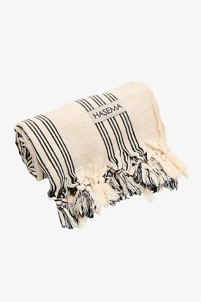 Haşema Cream Color Striped Peshtemal 90X180