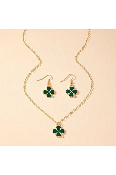 Ayzen 3 Piece Clover Jewelry Set