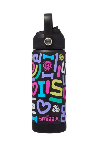 SMIGGLE Insulated Stainless Steel Double Sided Water Bottle Flask 550ml