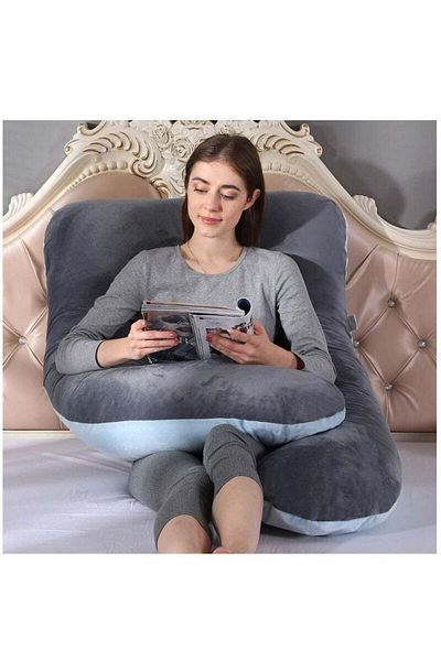 molody U-shaped pillow for pregnant and breastfeeding women with removable velvet cover
