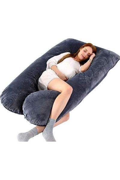 molody U-shaped pillow for pregnant and breastfeeding women with removable velvet cover
