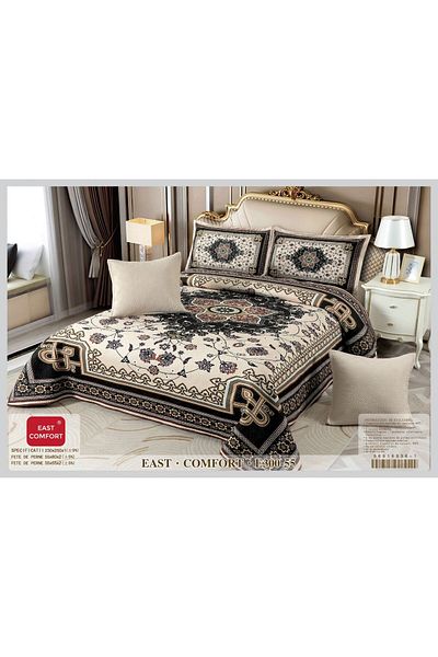 FIONNA.RO 5 Piece Velvet Duvet Cover Set - Oriental Elegance