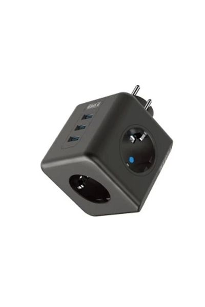 Miracle Omni Thermal Surge Protected Heat Resistant 3-Piece Du Type Socket 3X USB 1X Type-C