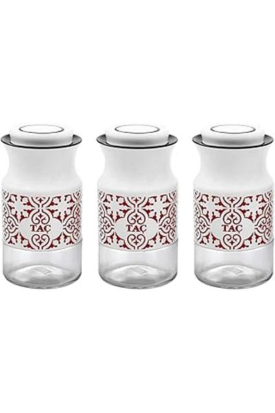 NETWORK ART Taç Vera 3 Piece Spice Bowl Small White/Red