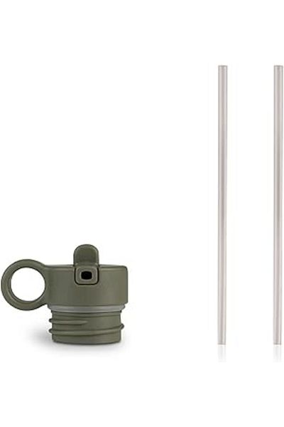 NETWORK ART Citron Citron Thermos Spare Straw Cover - Green 1196359