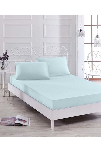 MBB ETİCARET Cotton Box Fitted Sheet Set Single 100x200