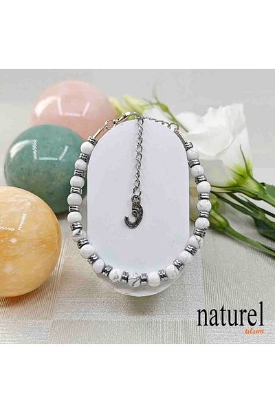 Naturel Tılsım Havlit Natural Stone 6mm Bracelet