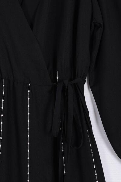 By Mare Style Black Long Double Breasted Tunic Dress