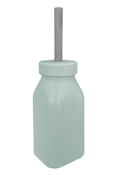 MBB ETİCARET Oi Bottle + Straw 200 ml River Green / Powder Gray