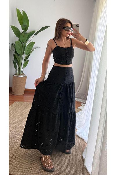Daves Special Design Brode Skirt Set
