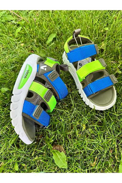 Vicco Size 26-35 Three Stripes Lightweight Non-Slip Sole Girls-Boys Sandals