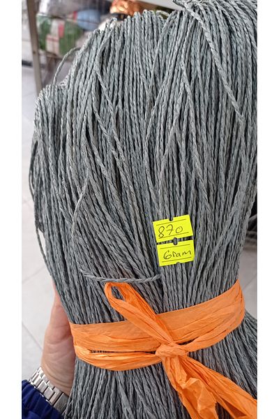 rüya hobi 870 γραμμάρια Premium Natural Twine Σχοινί, Ψάθινο νήμα, Σχοινί για ψάθινη τσάντα, Σχοινί για ψάθινο καπέλο (Mould Green-Light)