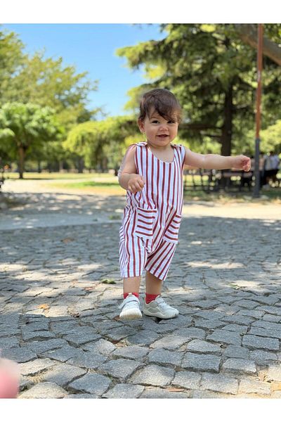 BabyDia Striped jumpsuit