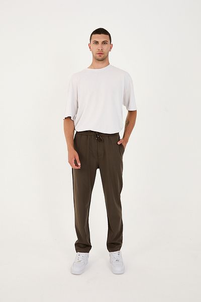KAPHONE Men's Straight Leg Trousers with Back Pocket