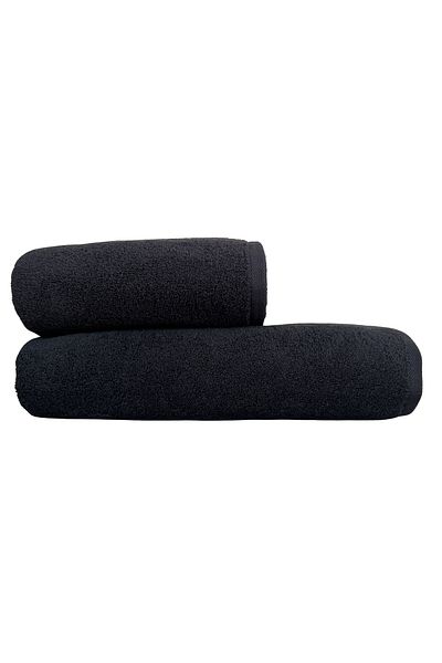 ILGIN HOME Black 100% Cotton Bath and Hand Towel Set - 70X140 cm Bath & 50X90 cm Hand/Sport Towel