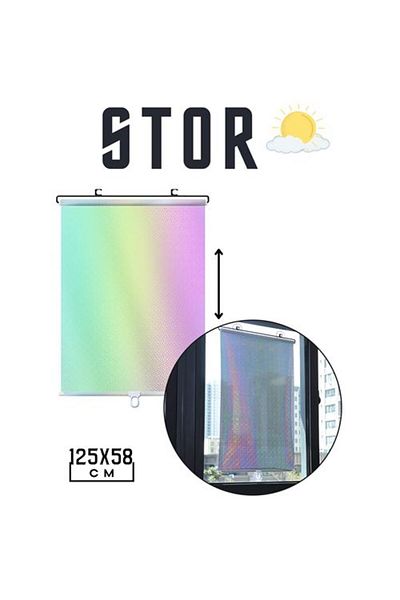NEZADE STORE Roller Blinds Reflective Manila Design