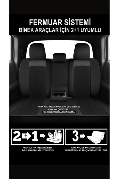 Galaxy Nissan Pulsar Compatible Anzer Plus Series Auto Seat Cover