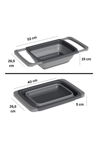 Mop Clean Star Mega Size Foldable Strainer 6.3 L |   Adjustable, Bpa Free, (Mixed Color Shipped)