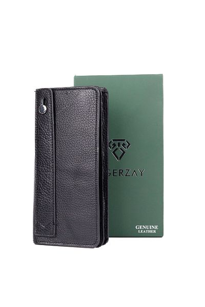 MOLDİVA Genuine Leather Unisex Wallet with Phone Compartment Card Holder Daily Gift
