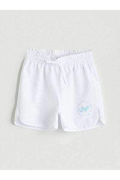 LC Waikiki LCW Kids شورت سباحة للفتيات بخصر مطاطي