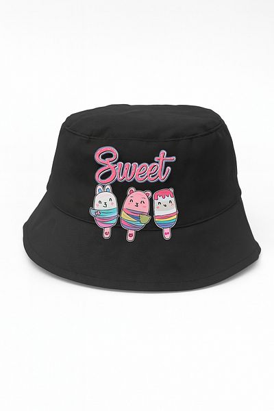 mia mia Pink Bucket Hat with Sweet Writing for Baby Girl