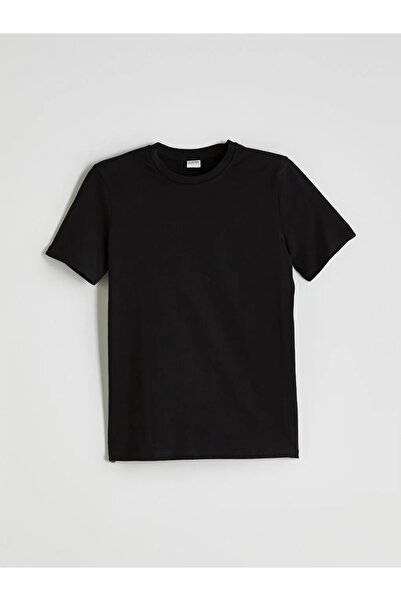 LC Waikiki LCW Kids Siyah Bisiklet Yaka Erkek Çocuk Tişört